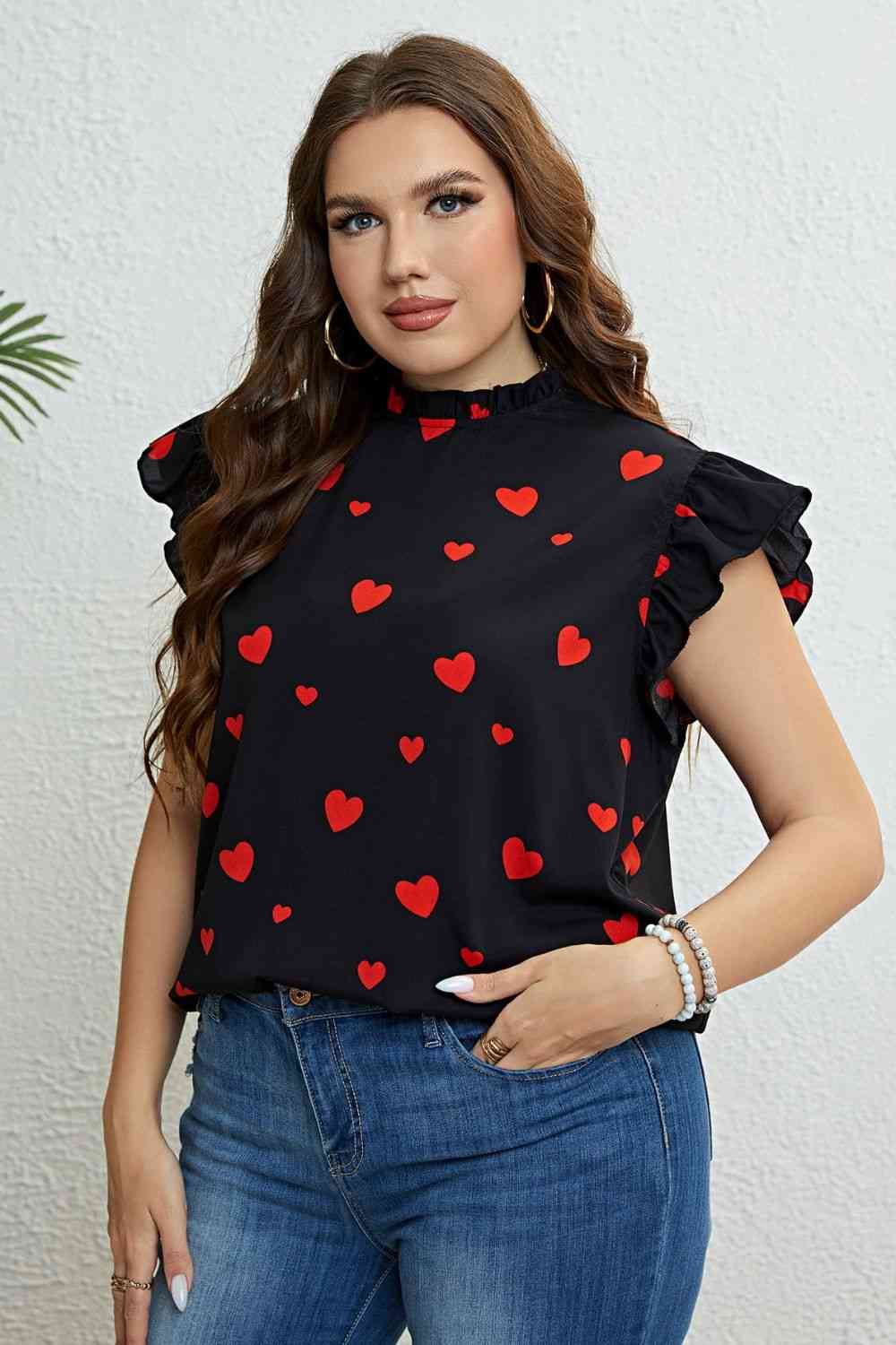 You Heart Me Top - Texture Love and Tangle 