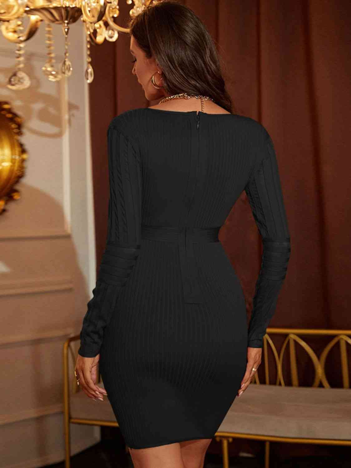 Most Likely Mini Bandage Dress - Texture Love and Tangle 